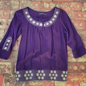Love Stitch Embroidered Blouse S